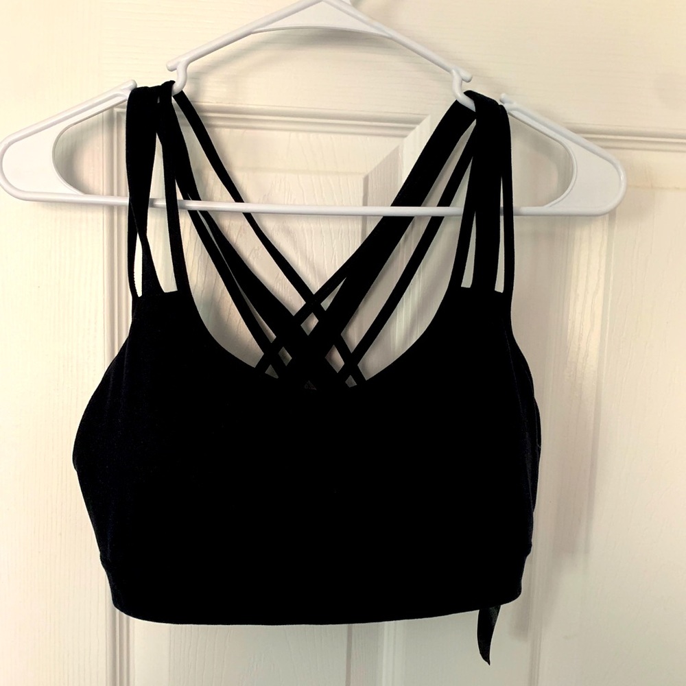 Victoria’s Secret Sport strappy black sports bra
